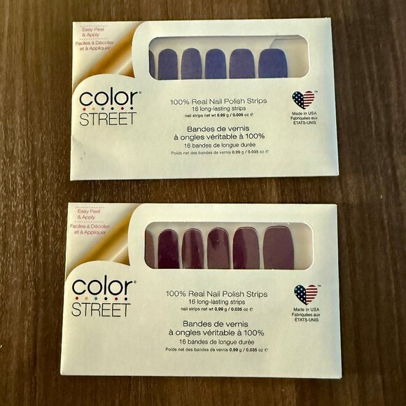New Color Street 2-Pc Juneau the Drill & New York Minute Nail Strips Press On - Picture 2 of 5